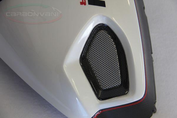 CARBONVANI Ducati Monster 696/796/1100 Carbon Side Tank Panels Kit "White"