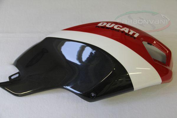 CARBONVANI Ducati Monster 696/796/1100 Carbon Side Tank Panels Kit "Ducati Corse"