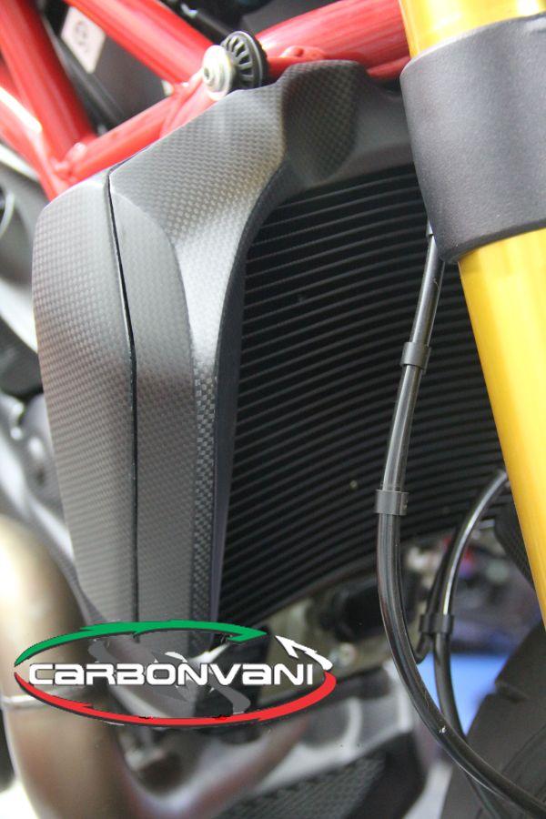 CARBONVANI Ducati Monster 1200/821 (2014+) Carbon Water Cooler Covers Kit