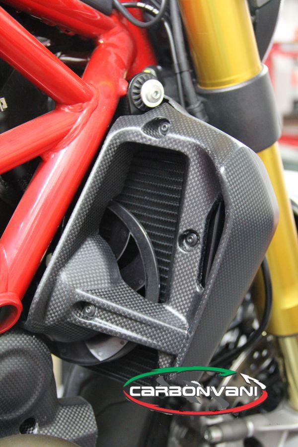 CARBONVANI Ducati Monster 1200/821 (2014+) Carbon Water Cooler Covers Kit