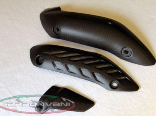 CARBONVANI Ducati Monster 1200/821 (14/17) Carbon Exhaust Collector Guards Set (3 pieces)