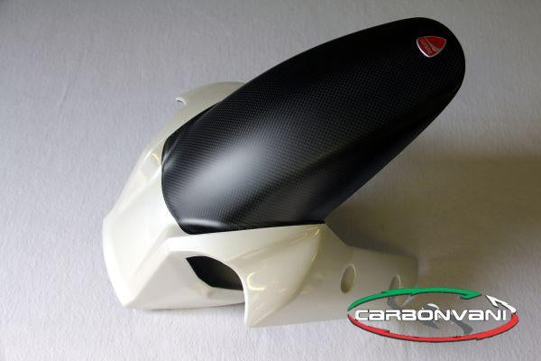 CARBONVANI Ducati Multistrada 1200 Carbon Front Mudguard (red/white)