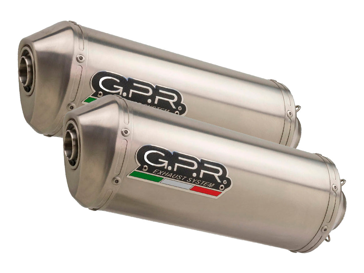 GPR Suzuki DL1000 V-Strom (02/12) Dual Slip-on Exhaust "Satinox" (EU homologated)