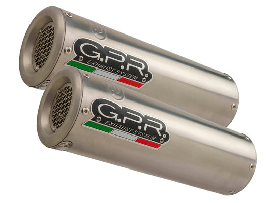 GPR Kawasaki Z1000 (07/09) Dual Slip-on Exhaust "M3 Titanium Natural" (EU homologated)