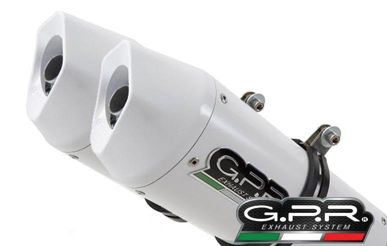 GPR Suzuki GW250 Inazuma/GSR250 Dual Slip-on Exhaust "Albus Ceramic" (EU homologated)