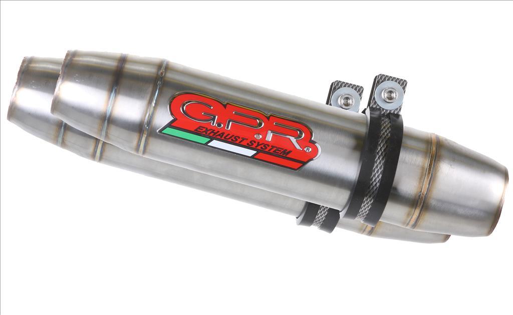 GPR Suzuki GW250 Inazuma/GSR250 Dual Slip-on Exhaust "Deeptone Inox"