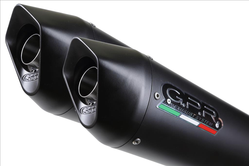 GPR Triumph Speed Triple 1050 (05/10) 3 to 2 Slip-on Exhaust "Furore Nero" (EU homologated)