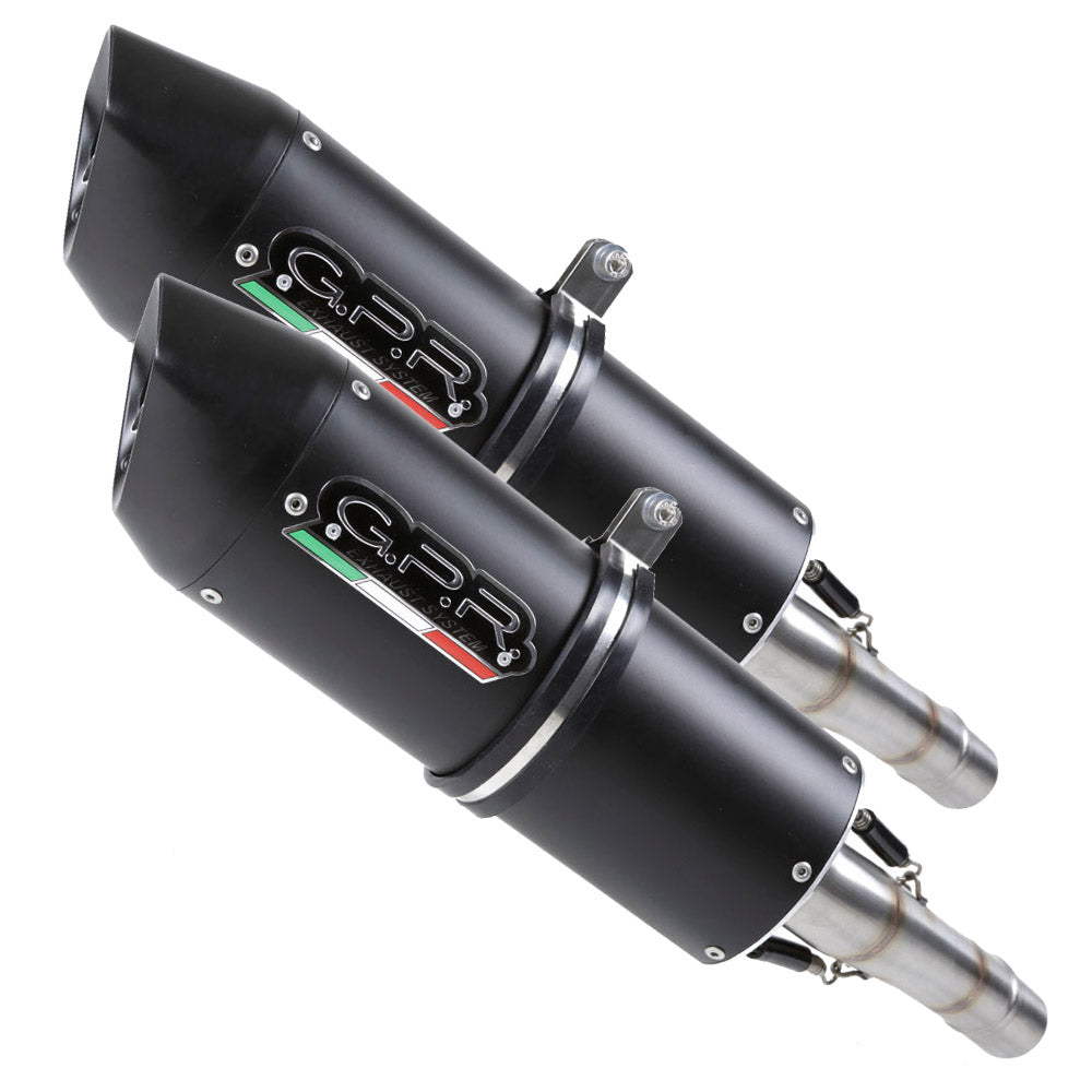 GPR Suzuki DL1000 V-Strom (02/12) Dual Slip-on Exhaust "Furore Nero" (EU homologated)