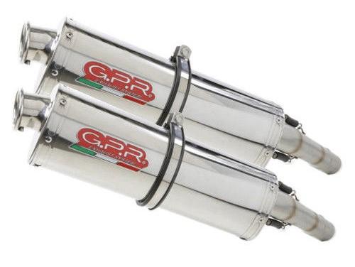 GPR Kawasaki Z1000 (07/09) Dual Slip-on Exhaust "Trioval" (EU homologated)