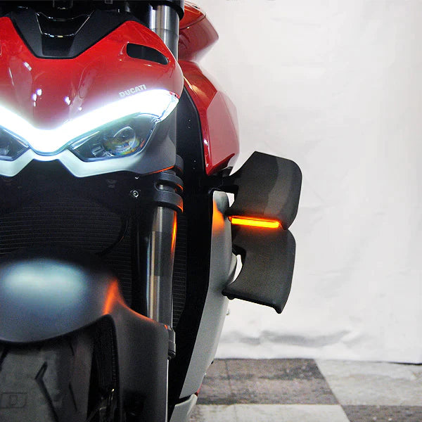 NEW RAGE CYCLES Ducati Streetfighter V4 / V2 LED Mirror Turn Signals