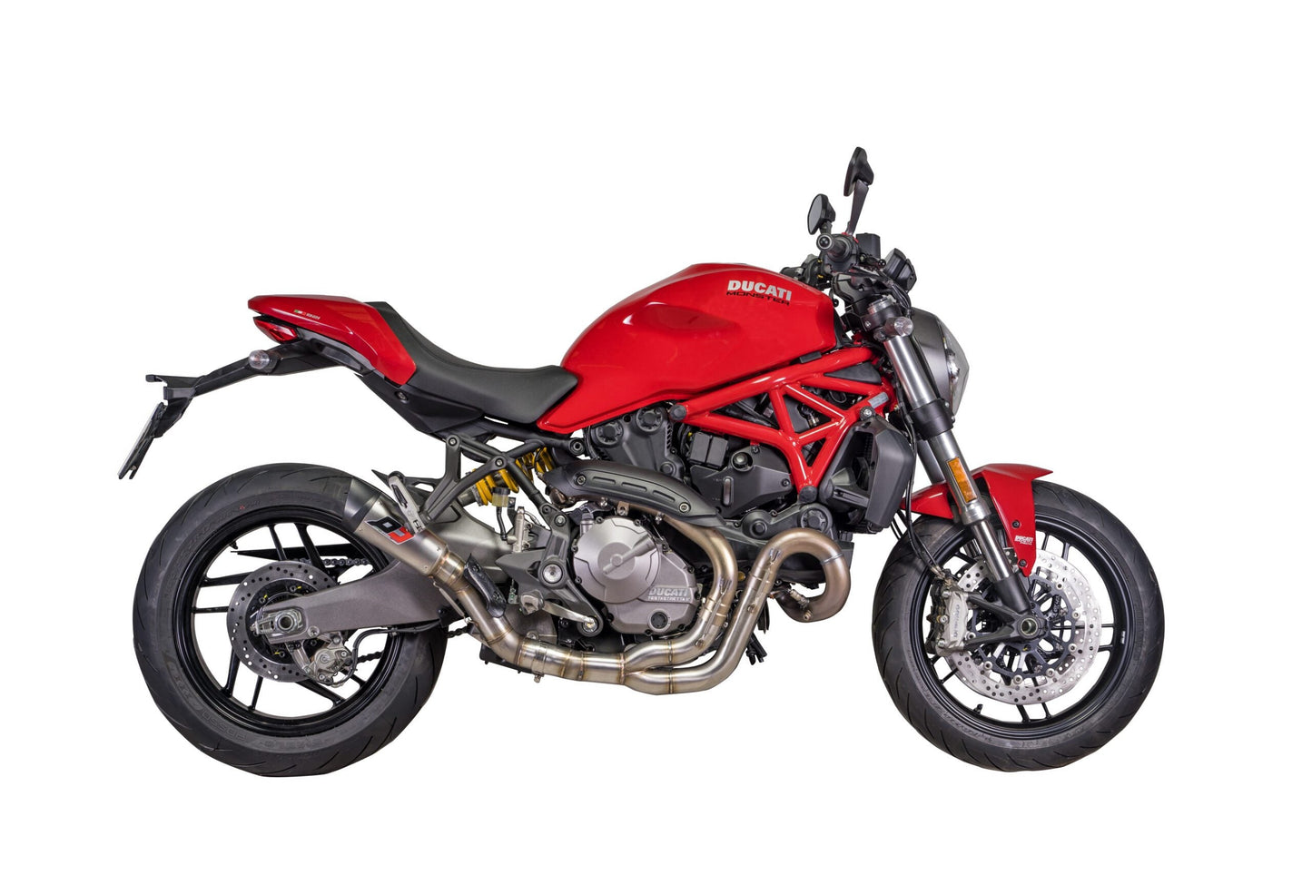 QD EXHAUST Ducati Monster 821 Slip-on Exhaust "Gunshot" (racing)