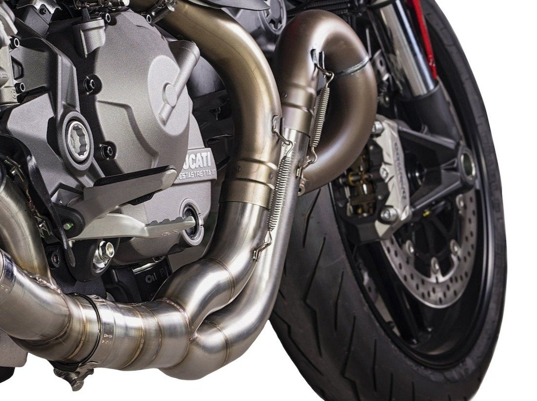 QD EXHAUST Ducati Monster 821/1200 Mid-pipe Valve Eliminator