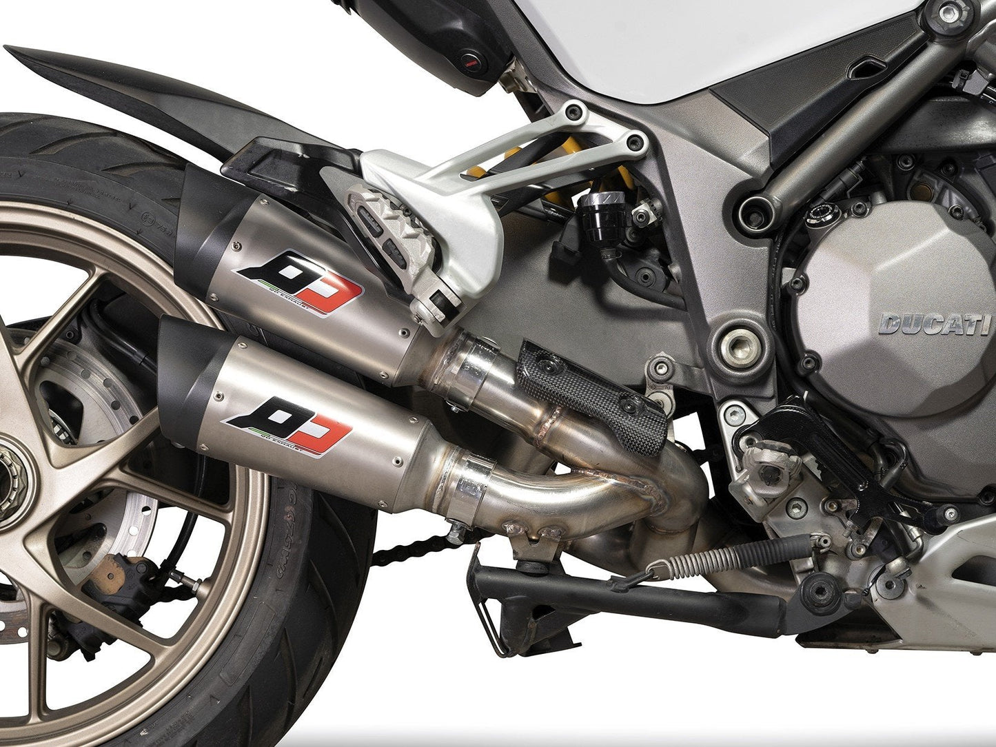 QD EXHAUST Ducati Multistrada 1260 Semi-Full Dual Exhaust System "Twin Gunshot" (EU homologated)