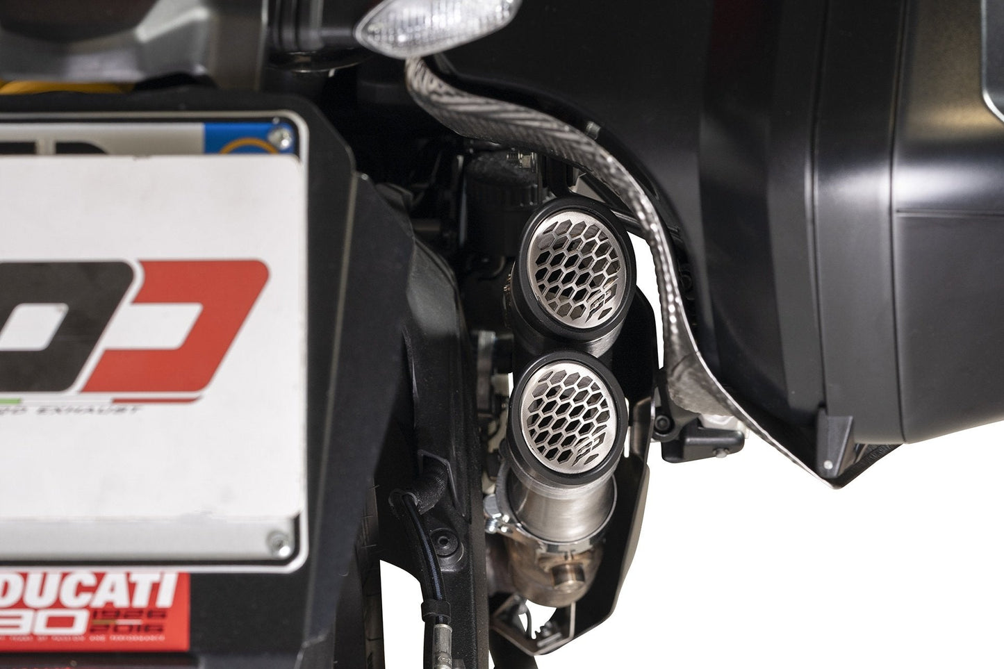 QD EXHAUST Ducati Multistrada 950/1200/1260 Enduro Slip-on Exhaust "Power Gun" (EU homologated)