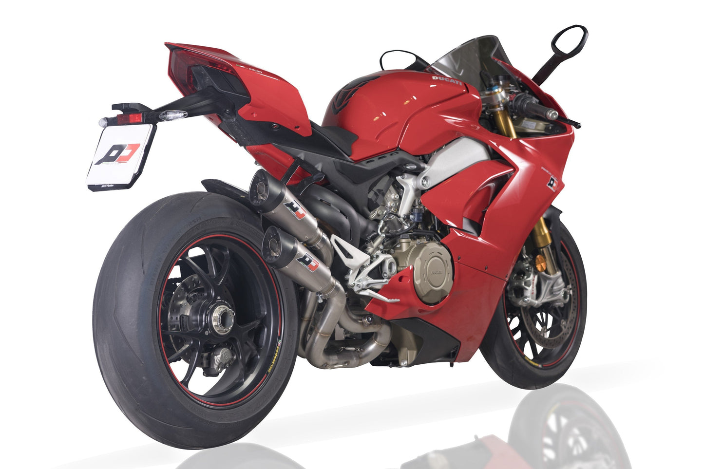 QD EXHAUST Ducati Panigale V4 Semi-Full Dual Exhaust System "Gunshot" (EU homologated)