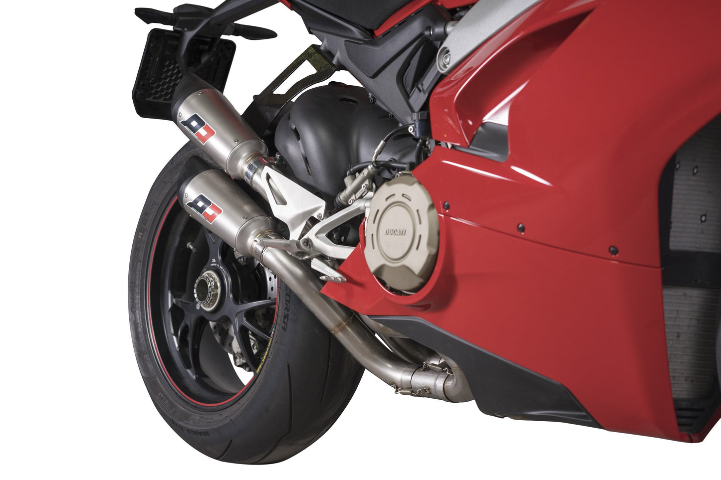 QD EXHAUST Ducati Panigale V4 Semi-Full Dual Exhaust System "Gunshot" (EU homologated)