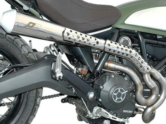 QD EXHAUST Ducati Scrambler 800 Full Exhaust System "MaXcone" (polished; EU homologated)