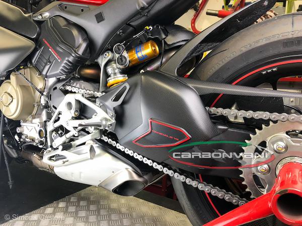 CARBONVANI Ducati Panigale V4 / V4R Carbon Swingarm Guard