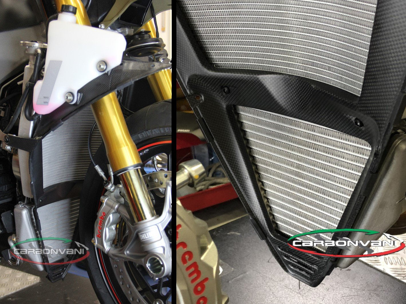 CARBONVANI Ducati Panigale V4 / V4R Carbon Water Cooler Tip