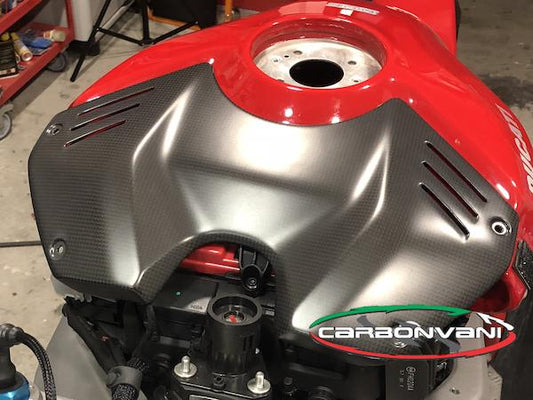 CARBONVANI Ducati Panigale V4 Carbon Tank Battery Cover (DP version)