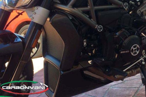 CARBONVANI Ducati XDiavel Carbon Water Cooler Guards Kit