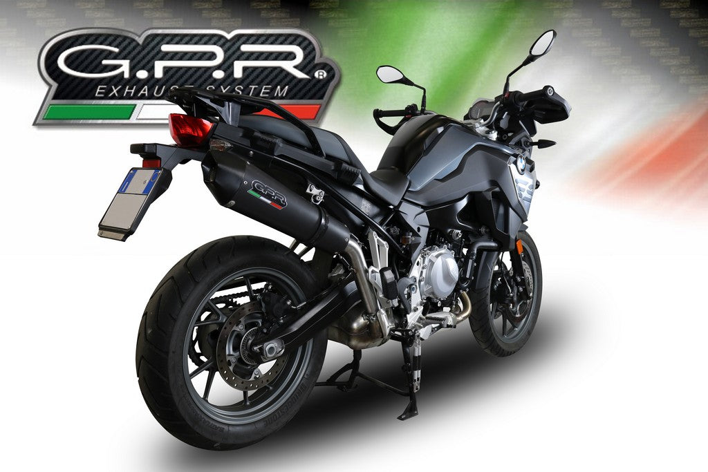 GPR BMW F750GS Slip-on Exhaust "GP Evo 4 Black Titanium" (EU homologated)