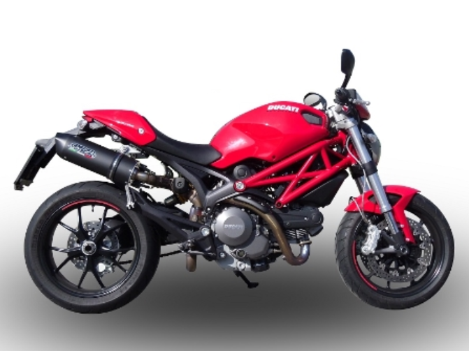 GPR Ducati Monster 796 Dual Slip-on Exhaust "Furore Nero" (EU homologated)