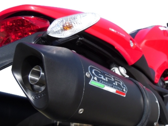 GPR Ducati Monster 796 Dual Slip-on Exhaust "Furore Nero" (EU homologated)