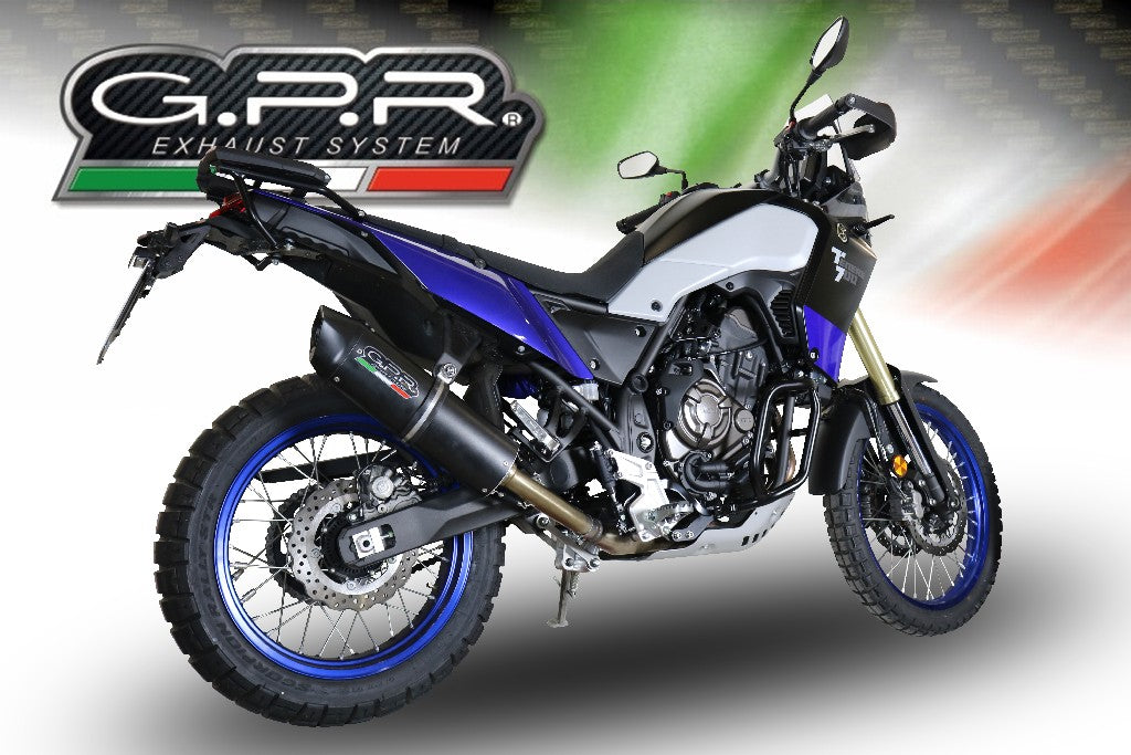 GPR Yamaha Ténéré 700 Slip-on Exhaust "Furore Evo 4 Nero" (EU homologated)