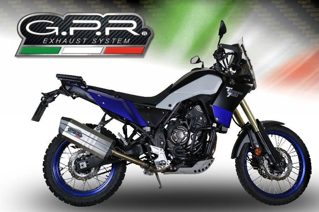 GPR Yamaha Ténéré 700 Slip-on Exhaust "Sonic Titanium" (EU homologated)