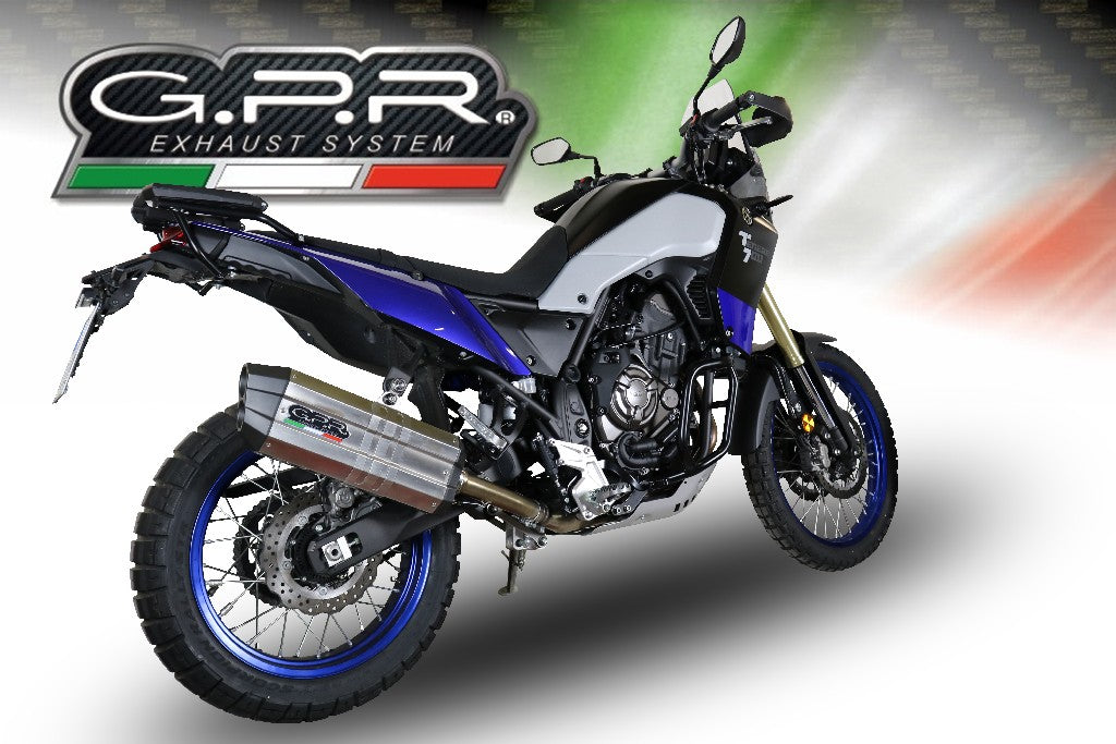 GPR Yamaha Ténéré 700 Slip-on Exhaust "Sonic Titanium" (EU homologated)