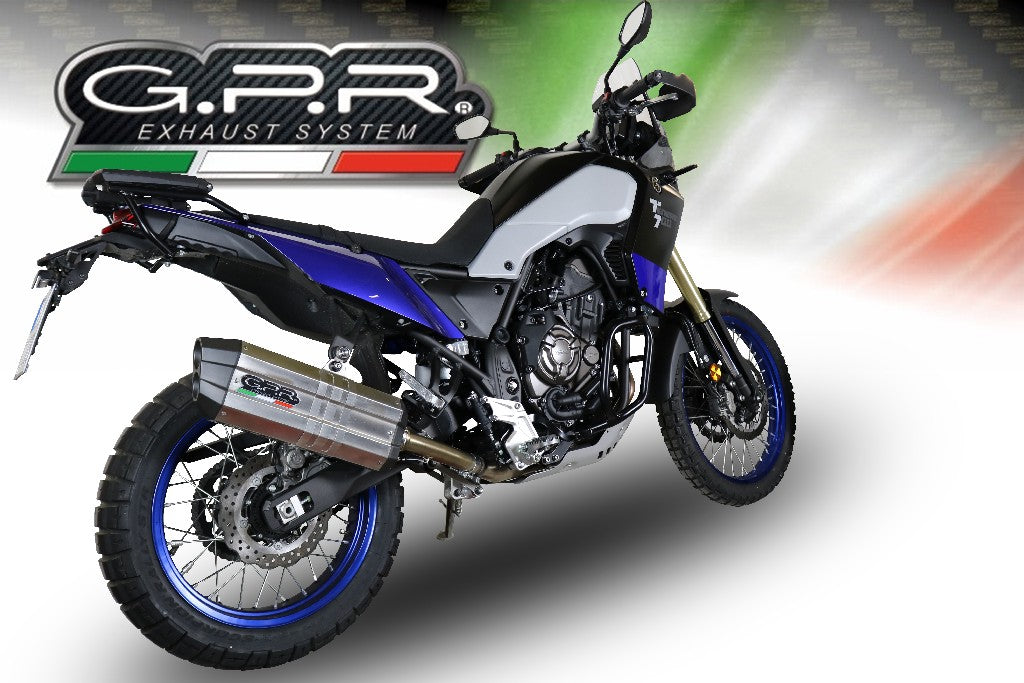 GPR Yamaha Ténéré 700 Slip-on Exhaust "Sonic Titanium" (EU homologated)