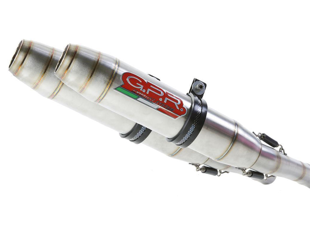 GPR Ducati Hypermotard 1100 Dual Slip-on Exhaust "Deeptone Inox" (EU homologated)