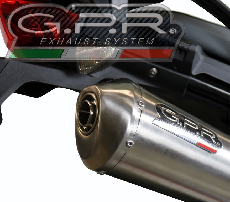 GPR BMW F700GS Slip-on Exhaust "Satinox" (EU homologated)