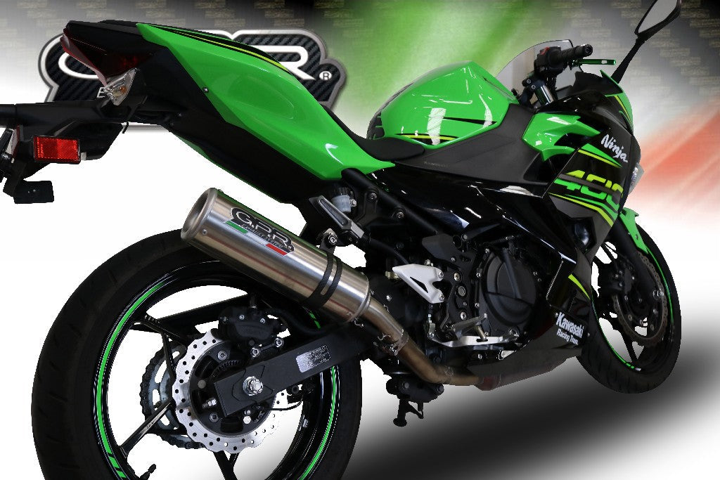 GPR Kawasaki Z400 Full Exhaust System "M3 Titanium Natural"