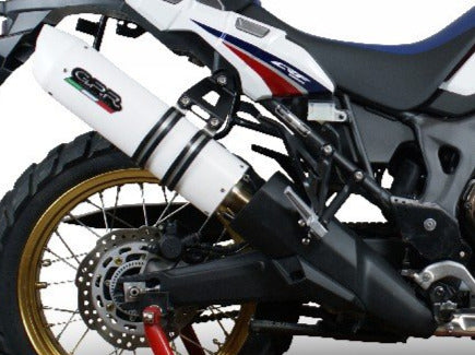 GPR Honda CRF1000L Africa Twin Slip-on Exhaust "Albus Ceramic" (EU homologated)