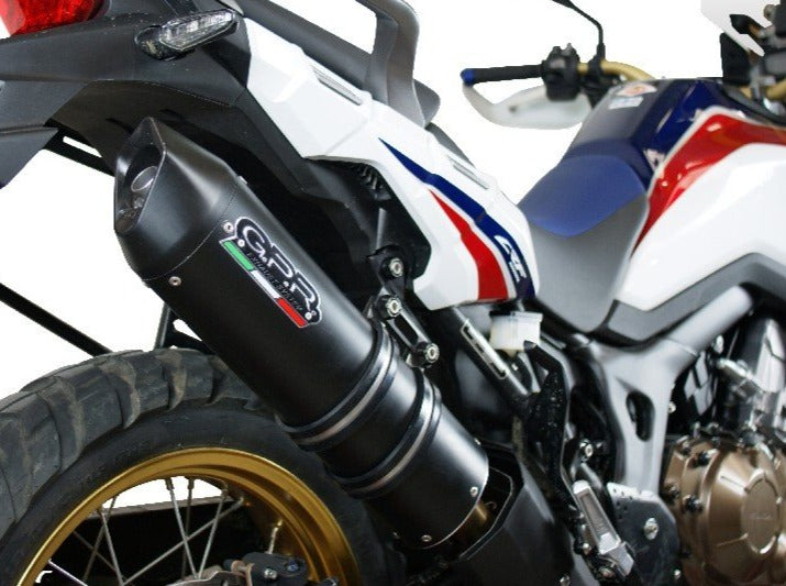 GPR Honda CRF1000L Africa Twin Slip-on Exhaust "Furore Nero" (EU homologated)