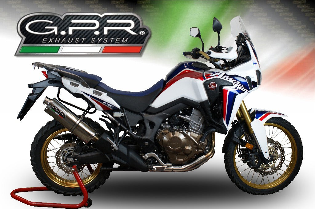 GPR Honda CRF1000L Africa Twin Slip-on Exhaust "Trioval" (EU homologated)