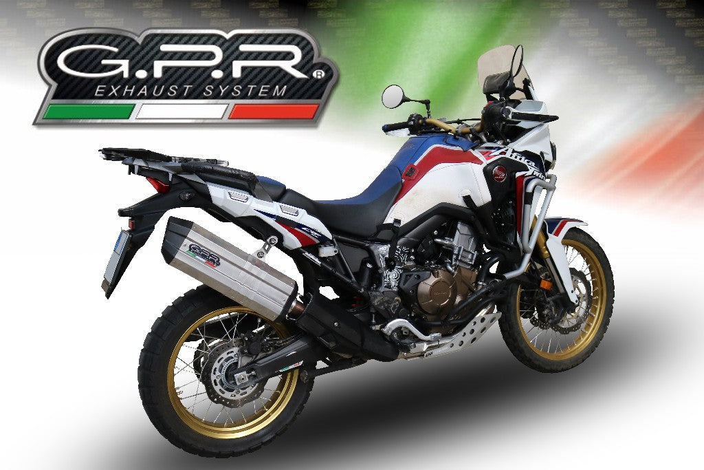 GPR Honda CRF1000L Africa Twin Slip-on Exhaust "Sonic Inox" (EU homologated)