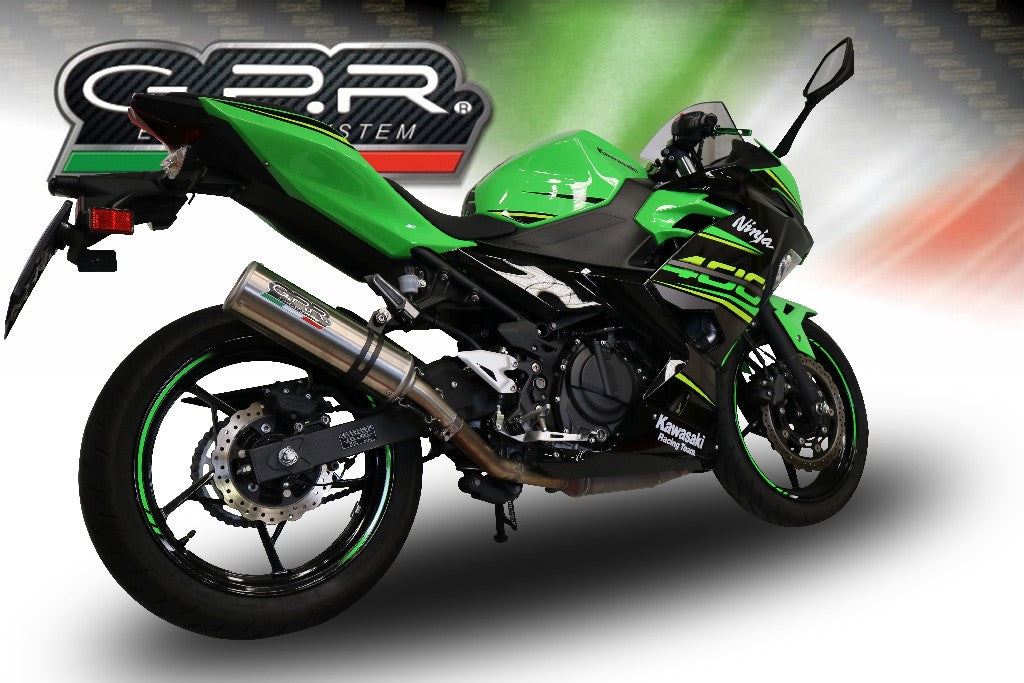 GPR Kawasaki Z400 Full Exhaust System "M3 Titanium Natural"