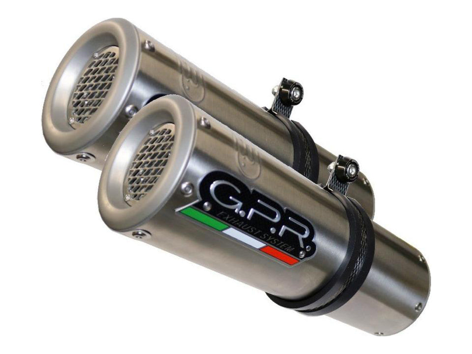 GPR Aprilia Shiver 750 Dual Slip-on Exhaust "M3 Inox" (EU homologated)