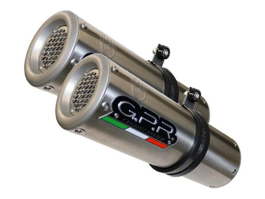 GPR Aprilia Shiver 900 Dual Slip-on Exhaust "M3 Inox" (EU homologated)