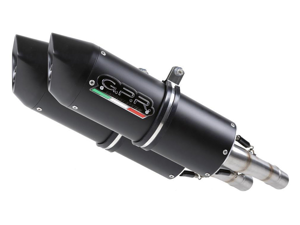 GPR Aprilia Shiver 900 Dual Slip-on Exhaust "Furore Nero"