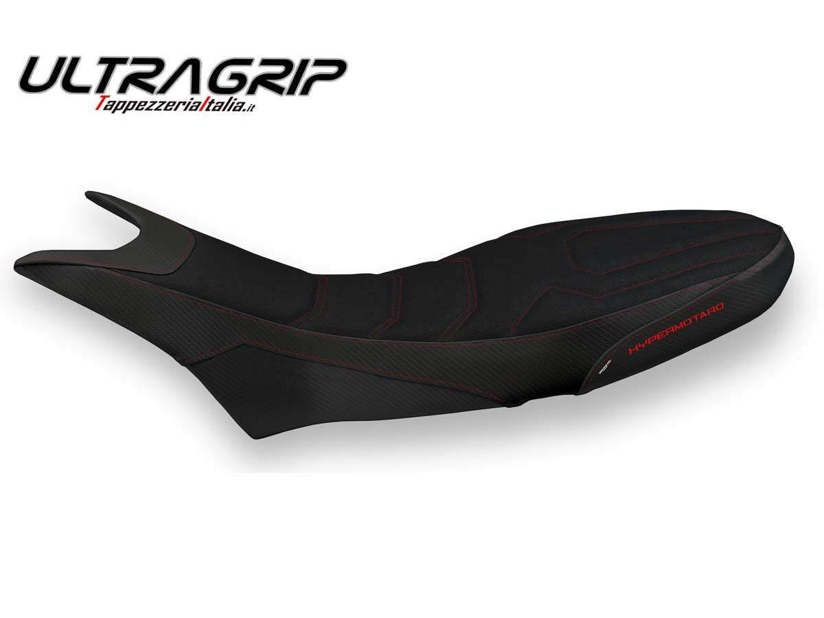 TAPPEZZERIA ITALIA Ducati Hypermotard 950 Ultragrip Seat Cover "Luna Total Black"