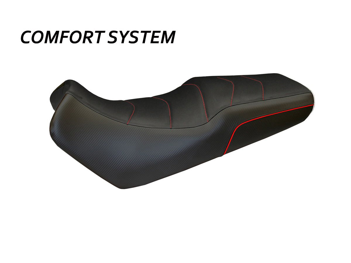 TAPPEZZERIA ITALIA Suzuki DL650 V-Strom (04/11) Comfort Seat Cover "Melito Total Black Bord"