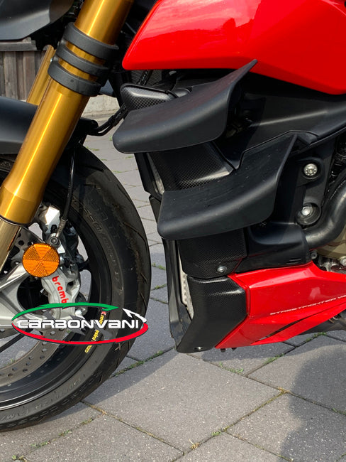 CARBONVANI Ducati Streetfighter V4 Carbon Water Cooler Covers (upper)