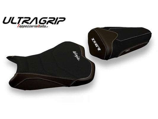 TAPPEZZERIA ITALIA Kawasaki ZX-6R (09/12) Ultragrip Seat Cover "Cracovia Total Black"