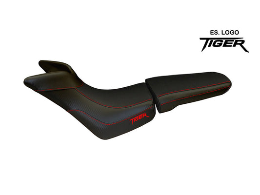 TAPPEZZERIA ITALIA Triumph Tiger 800/XC (10/14) Seat Cover "Padova Total Black"