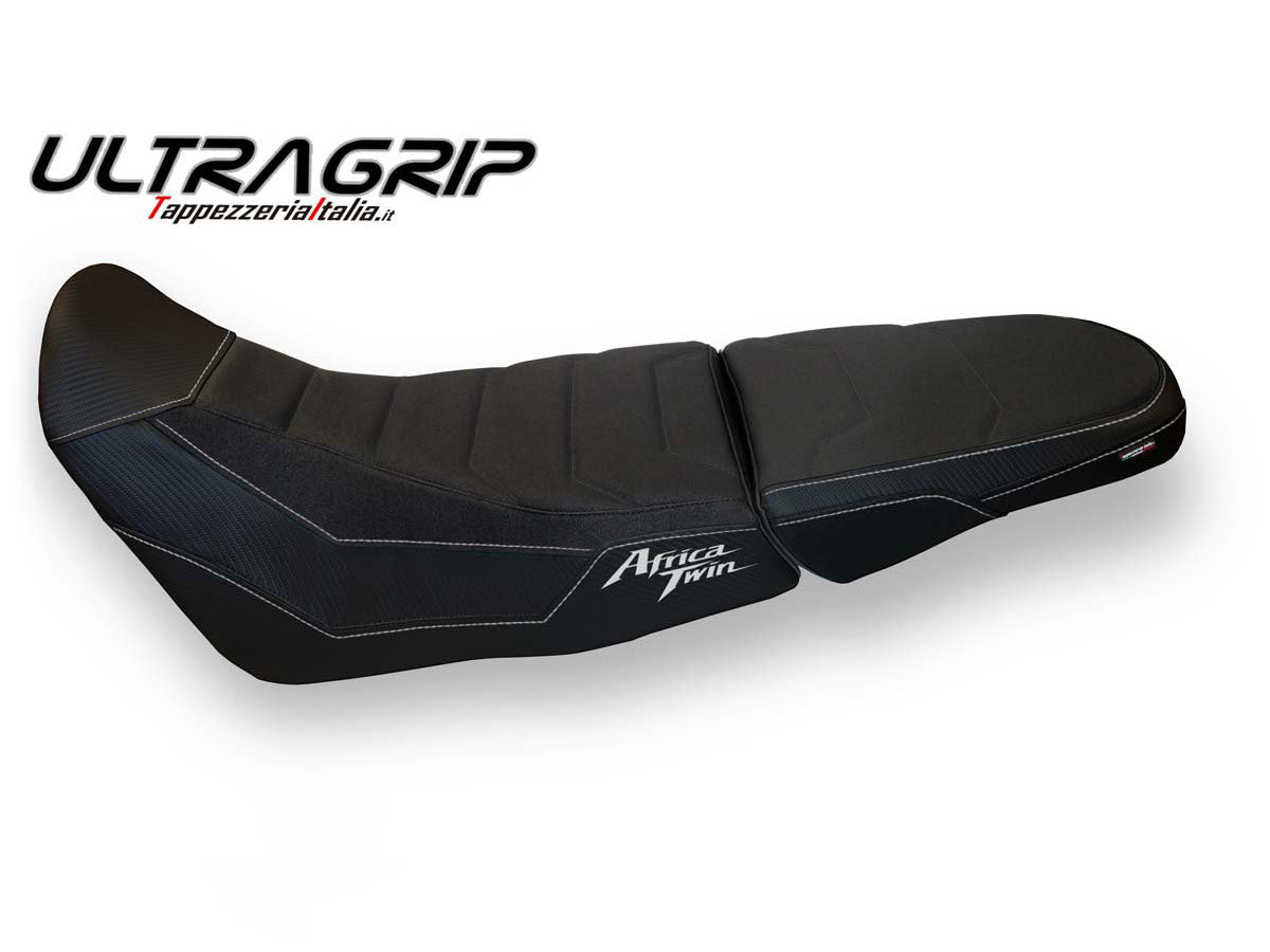 TAPPEZZERIA ITALIA Honda CRF1000L Africa Twin Adventure Sports (18/19) Ultragrip Seat Cover "Ufa Total Black"