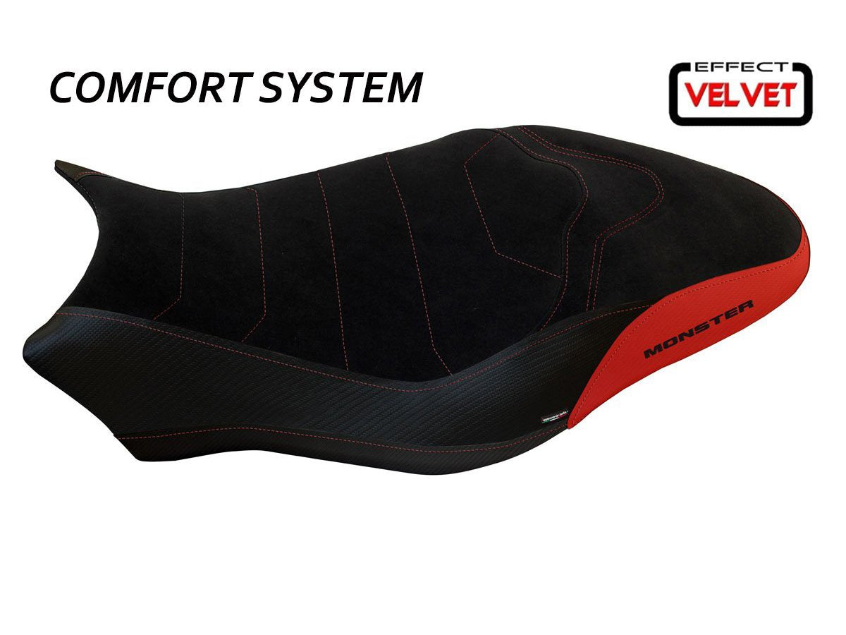 TAPPEZZERIA ITALIA Ducati Monster 1200 (17/21) Comfort Seat Cover "Ovada 3 Velvet"